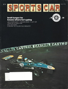 SPORTS CAR 1973 AUG - BRETT LUNGER, L&M CHAMPIONSHIP